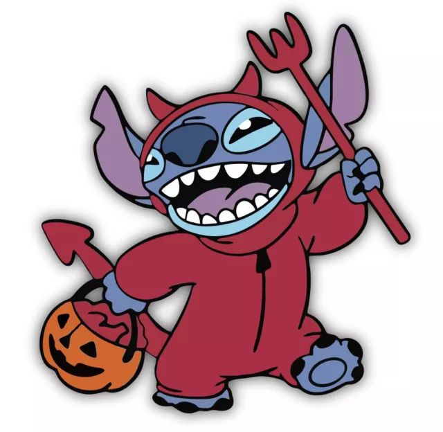 Lilo & Stitch/ Stitch Halloween Costume Shaped Cut Vinyl Decal Sticker