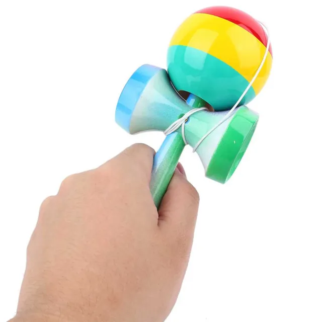 Aeun Kendama Ball Kendama Toy Painted With Colorful Speed For Play Practice