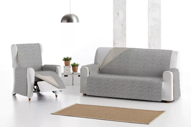 Funda de sofa reversible para sofa de 1, 2 3 4 plazas Eysa sofa chaise longue