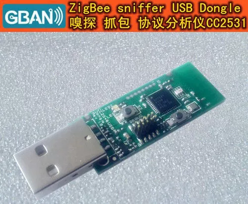 CC2531 ZigBee Module USB Dongle Adapter Ethereal Protocol Analysis 2.4GHz Band