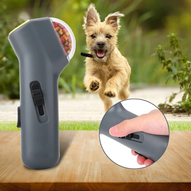 Dog Pet Treat Launcher Pet Interactive Snack Food Giving Training Feeder Toy Psg