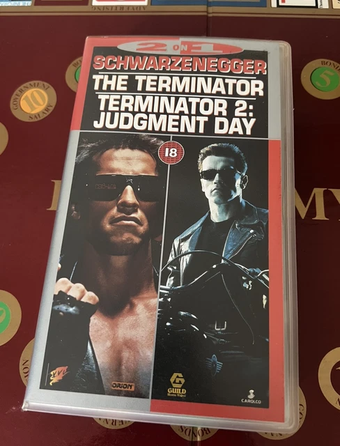 Terminator Tested TERMINATOR / TERMINATOR 2 Judgement Day VHS Video Tape Tested - 2 on 1 ...