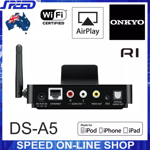 New ONKYO DS-A5 Wireless AirPlay RI Dock - works with any AV Receivers 2