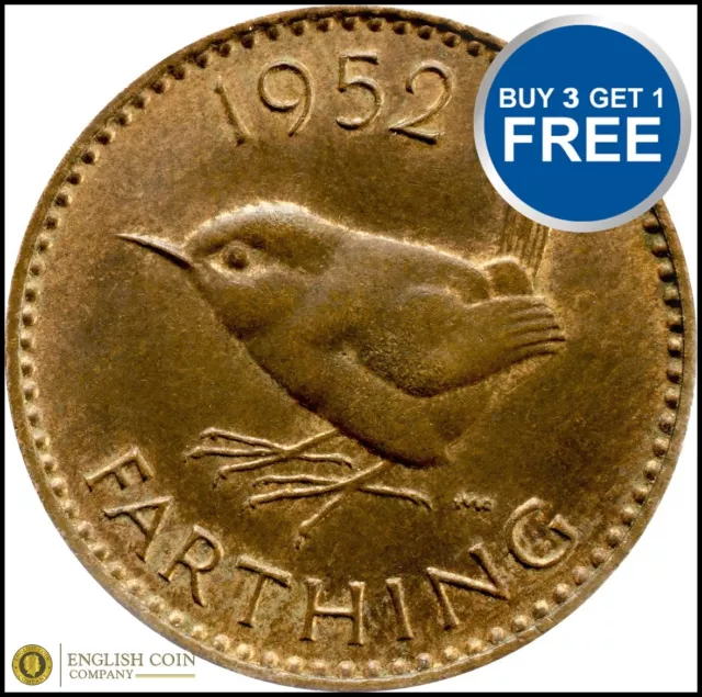 Farthing 1937 to 1956 Elizabeth and George VI Choice of Date