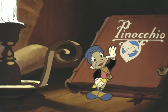 Disney Pleasure Island 1950's Paint By Number Pinocchio Jiminy Cricket Art