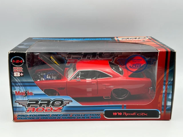 Pro Rods Diecast MAISTO PRO RODS 1970 Plymouth GTX Pro-Touring Restomod, Red, 1:24, NIB ...