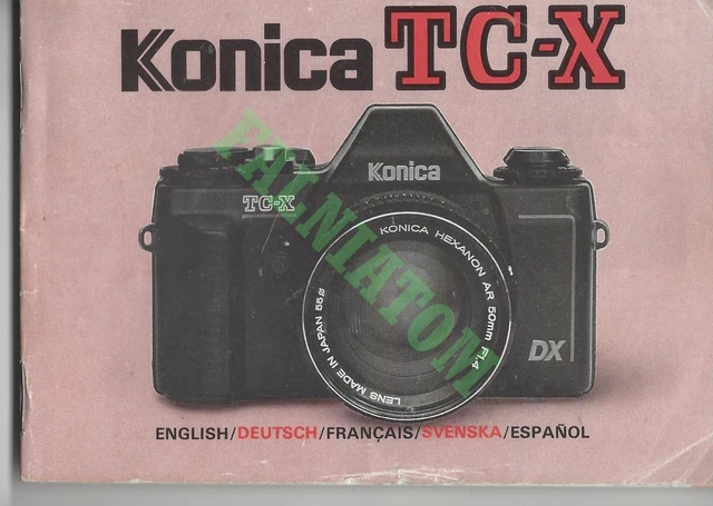 Appareil Photo Argentique Konica TC-X 35mm Vintage - Argenté, Occasion état Fonctionnel