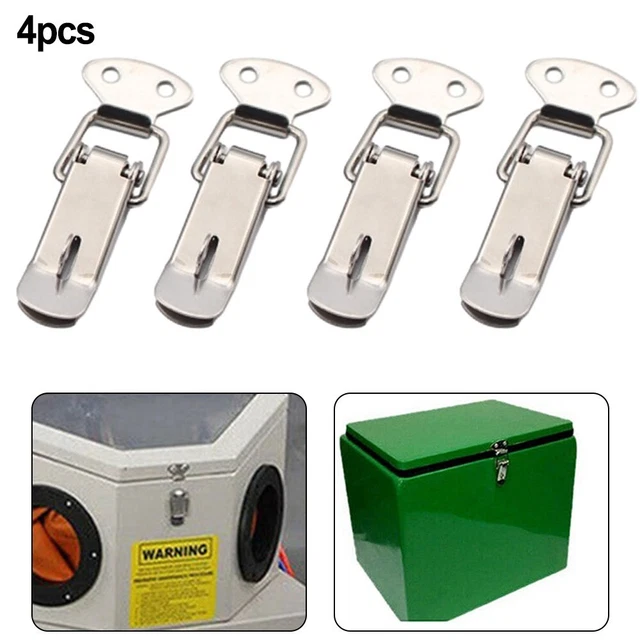 Small Spring Box Catch HEAVY DUTY STAINLESS Steel Box Latch Catch with Spring Loaded Toggle ...