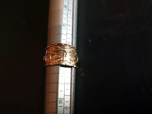 Bague Large Or 18k Taille 56