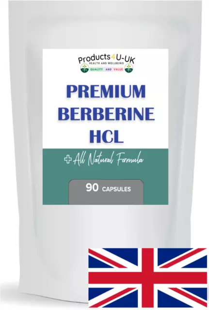 Berberine HCL High Strength 50,000mg Extract Capsules Tablets Blood Sugar UK