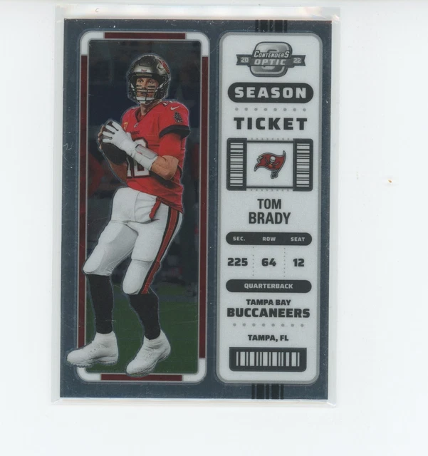 2022 Panini Contenders Optic Football Season Ticket Silver Tom Brady #54 EW1