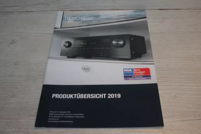 DENON AUDIO VIDEO HAUPTKATALOG von 2019