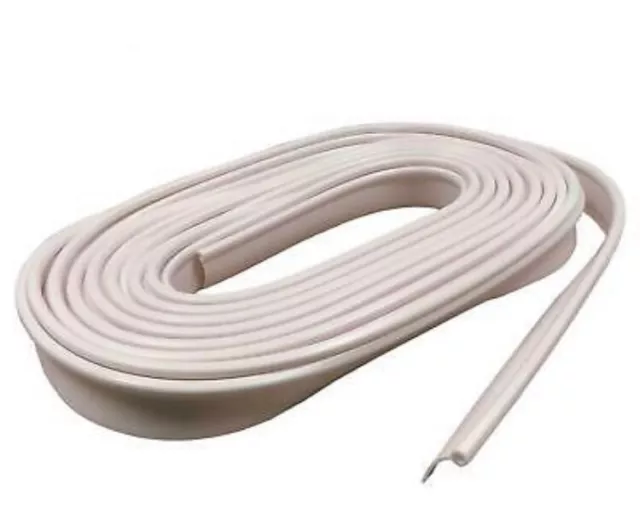 12m White Caravan Awning Rail Protector Strip