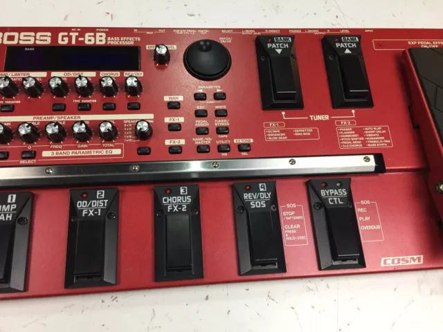 [Used] Boss GT-6B Bass Effects Processor - WORKING 2