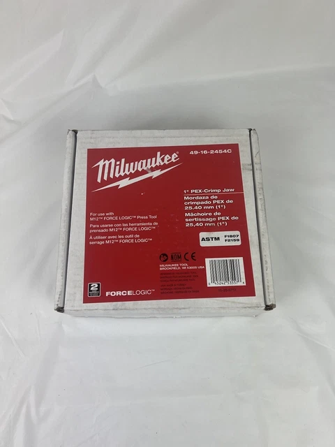 Milwaukee 49-16-2451C 1/2'' PEX Crimp (F1807 & F2159) Jaw for M12 Press Tool