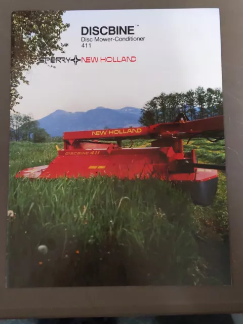 Sperry New Holland Discbine 411 Disc Mower Conditioner brochure specifications