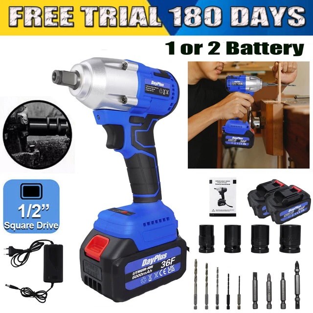 BRUSHLESS LIION CORDLESS Impact Wrench Rapid Charging 420Nm Torque Car