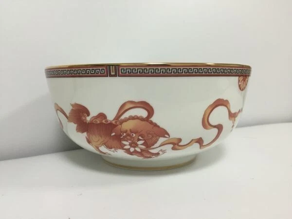 Wedgwood Dynasty Bowl 20cm Chinese Tiger motif Oriental Pottery Tableware Unused