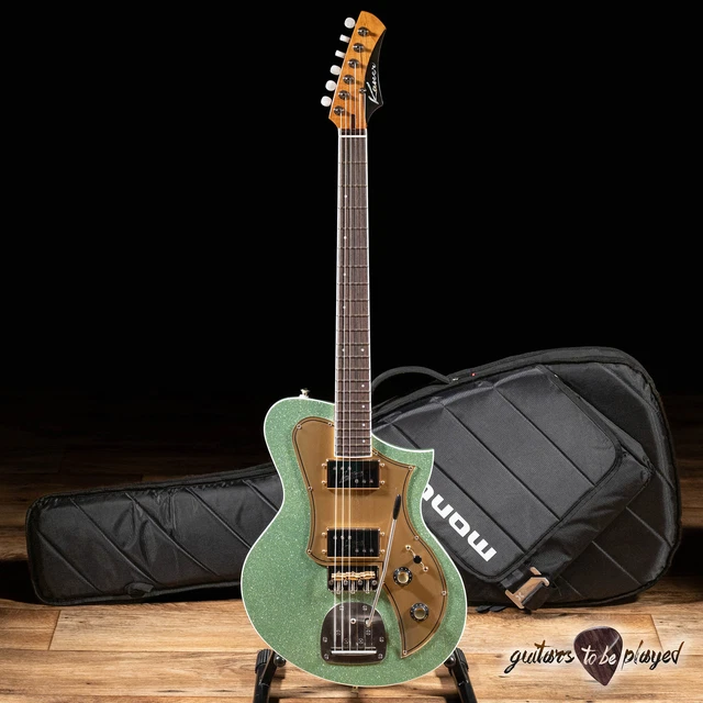 Kauer Korona Ash Corps Guitare Avec / Lollar Regals & Descendant – Écume Sparkle
