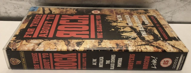 VHS MONSTERS IN MOSCOW LIVE Pantera Metallica AC/DC The Black Crows E.S ...