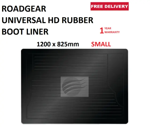 ROADGEAR  UNIVERSAL HD RUBBER BOOT LINER SMALL 1200 x 825mm BLACK  RGABL-BK