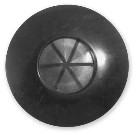Velvac 035141-1 Gladhand Seal,W/Flap,Buna N,Black,Pk2