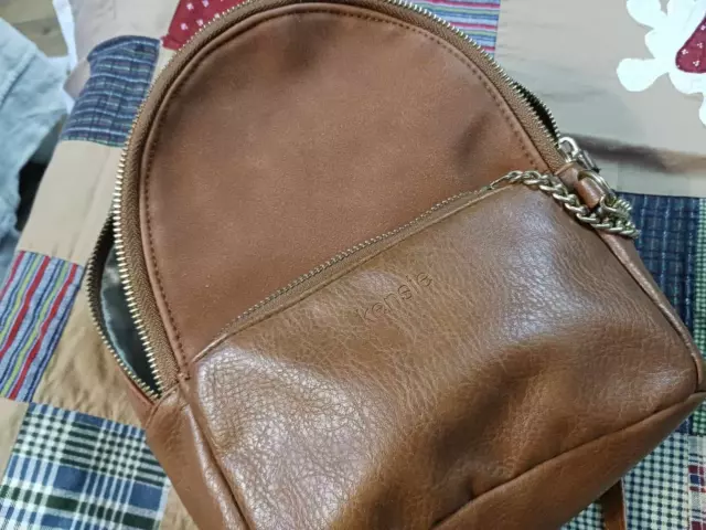 Kensie Designer Backpack Purse (Brown) 2