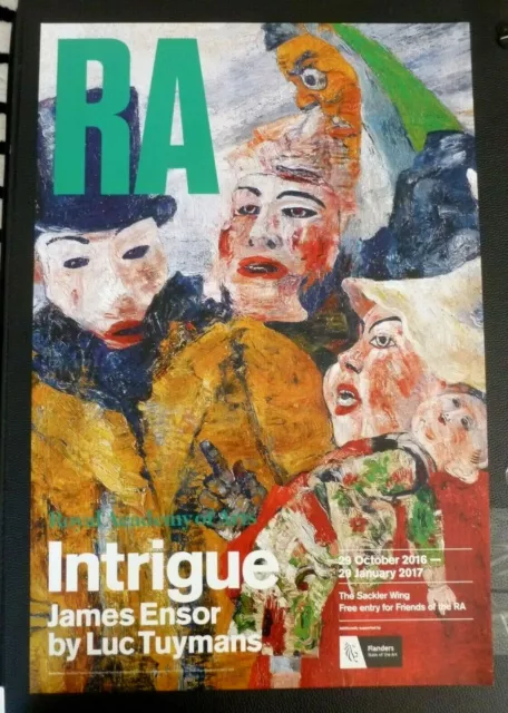 James Ensor Intrigue 2016 Art Exhibition Affiche