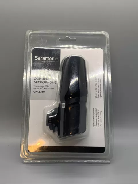 Saramonic SR-VM1X Shotgun Condenser Vlog Mic for DSLR/Mirrorless Camera