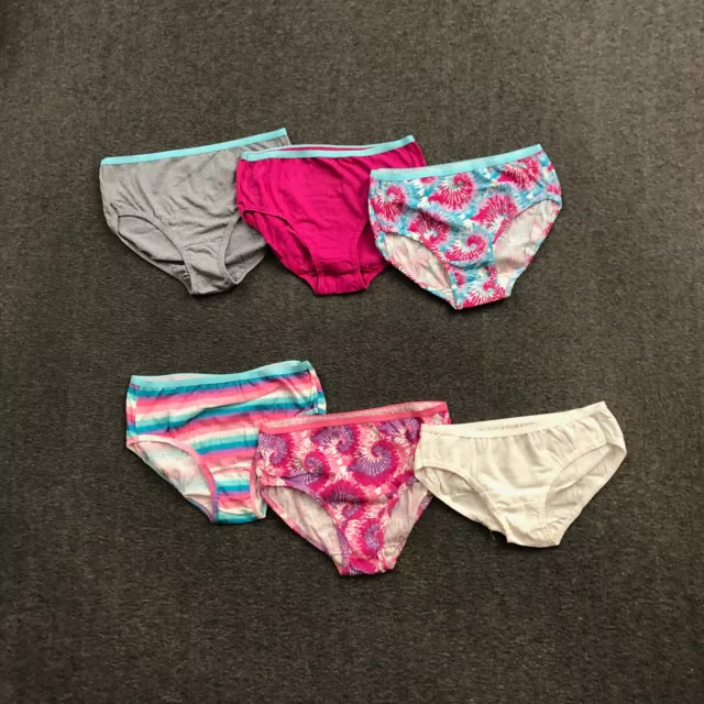 Hanes Panties Girls Size 16 Assorted Underwear 3-Pck Multicolor