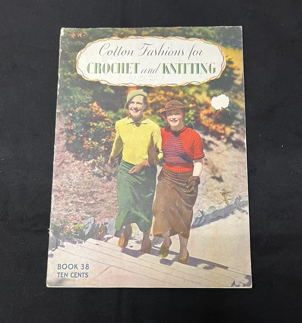 Lot Vintage Tricot Crochet - Livres, Dépliants, Motifs Années 30-70 - Occasion