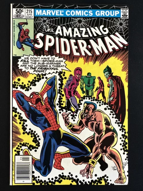 The Amazing Spider-Man #215 Marvel Comics 1st Print Bronze Age 1981 VF/NM