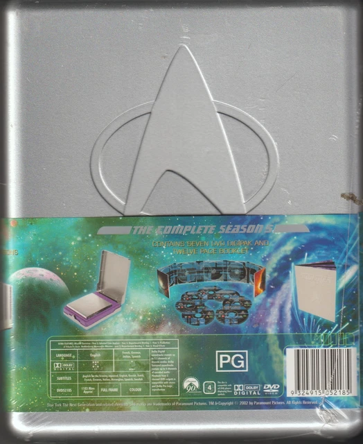 STAR TREK NEXT Generation : Season 5 (DVD, 1994) Brand New Sealed £18. ...