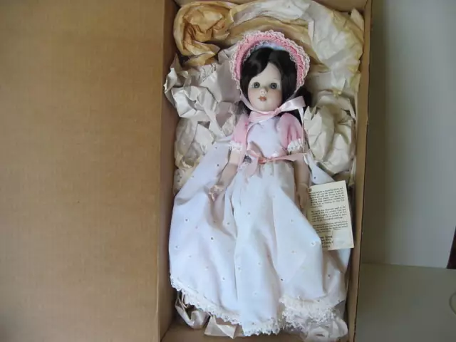1979 Porcelain 16" Tall Annabelle Doll By Marjorie Spangler, Never Been Out Box 2