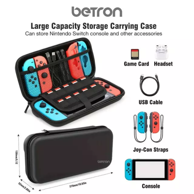 Nintendo Switch OLED Case Hard Protective Large Capacity Storage Game Cartridges