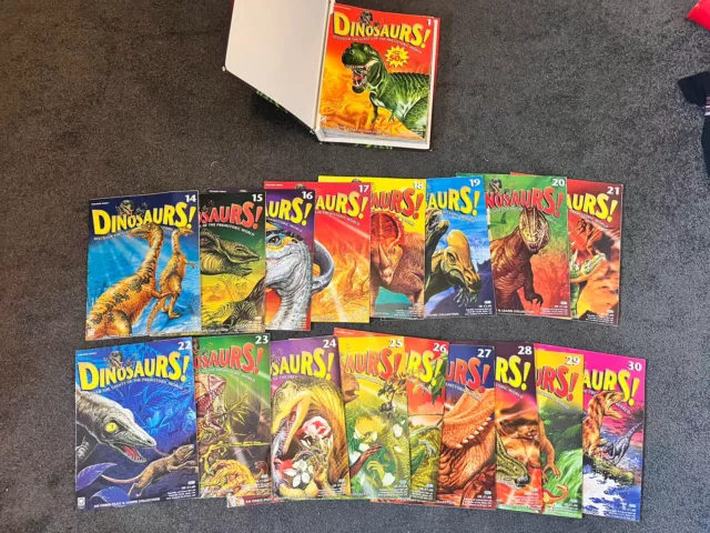 Vintage Obis Play & Learn Dinosaurs 90s Magazines Issues 1-30 Inc Binder Folder