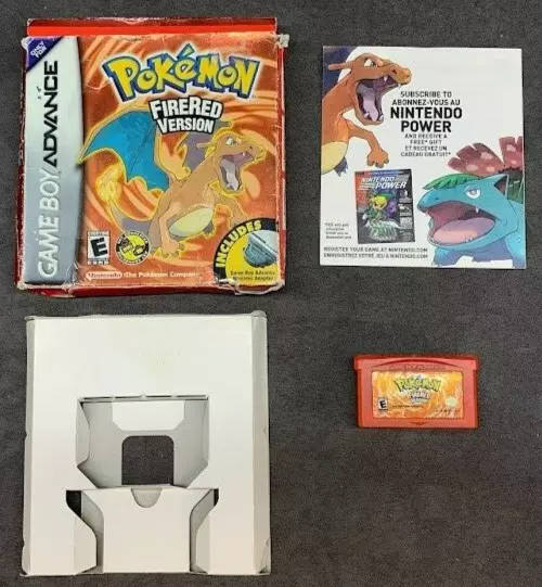 Pokemon: FireRed Version (Nintendo Game Boy Advance, GBA) In Box *Rough