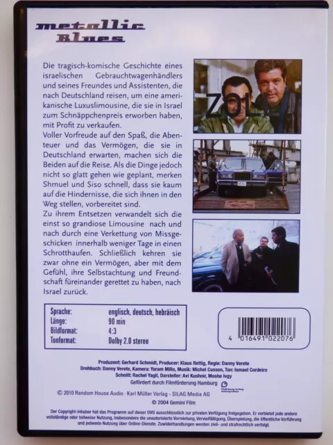 DVD - Metallic Blues - deutsch-israelisches Road Movie - Avi Kushnir, Moshe Ivgy 2