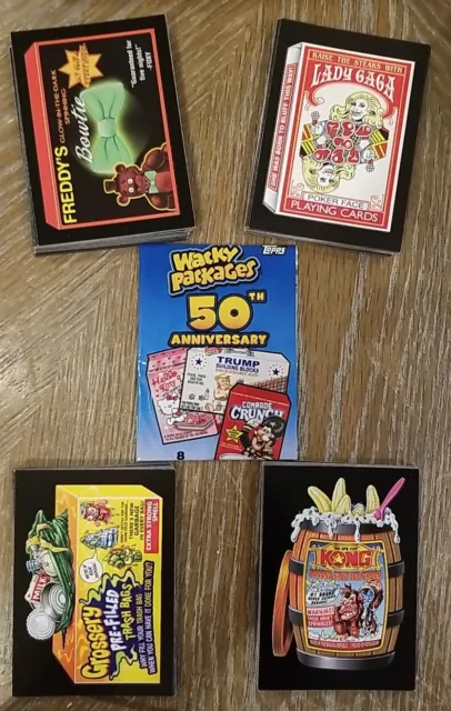 2017 TOPPS WACKY PACKAGES 50TH ANNIVERSARY COMPLETE SET OF 90 CARDS W/Wrapper