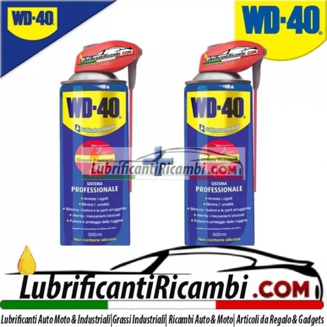 WD40 SVITOL PROFESSIONALE LUBRIFICANTE SPRAY MULTIUSO DOPPIA AZIONE - 2 Pezzi