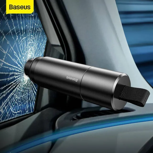 Baseus Car Safety Hammer Window Glass Breaker Escape Tool Seat Belt Cutter 2