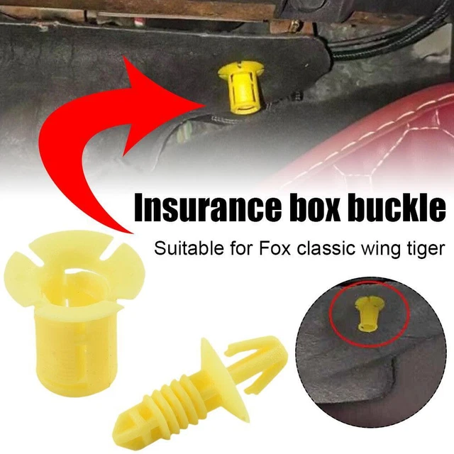 FRONT DASH INSULATOR-FASTENER Copilot Fuse Box Cover Plate Clips For Fo ...