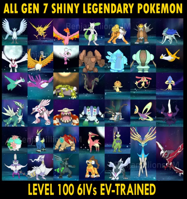 ALL 11 shiny Ultra Beasts level 100 6IVs POKEMON Sun/Moon & Ultra 3DS game  offer
