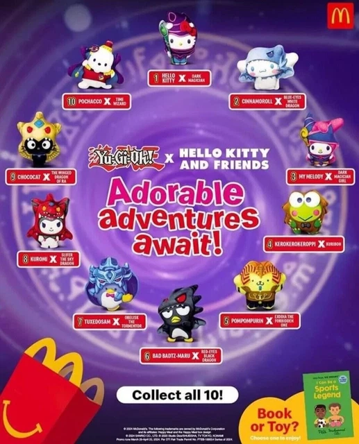 MCDONALD'S 2025 X Sanrio YuGiOh! X Hello Kitty & Friends AU Pick