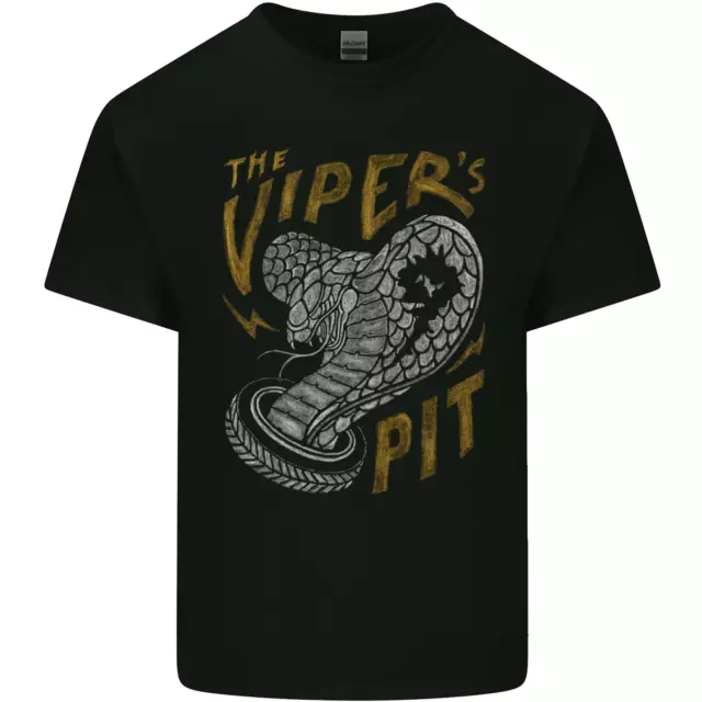 T-shirt top moto biker da uomo cotone The Vipers Pit