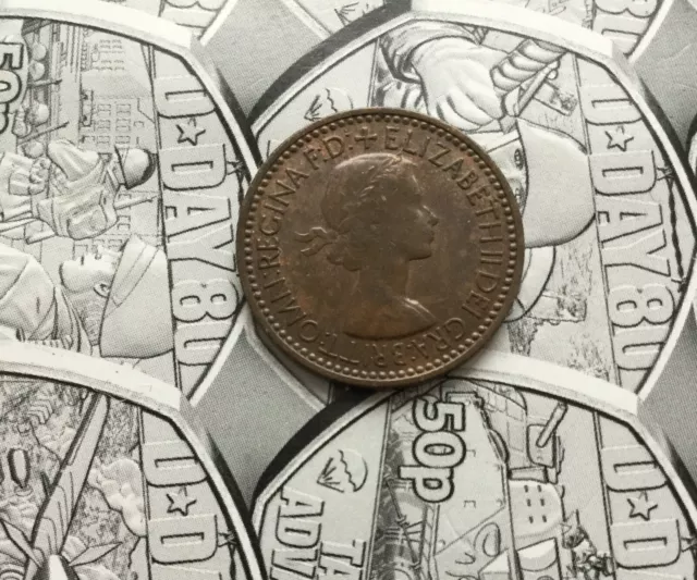 1953 Queen Elizabeth Ii Farthing Coin