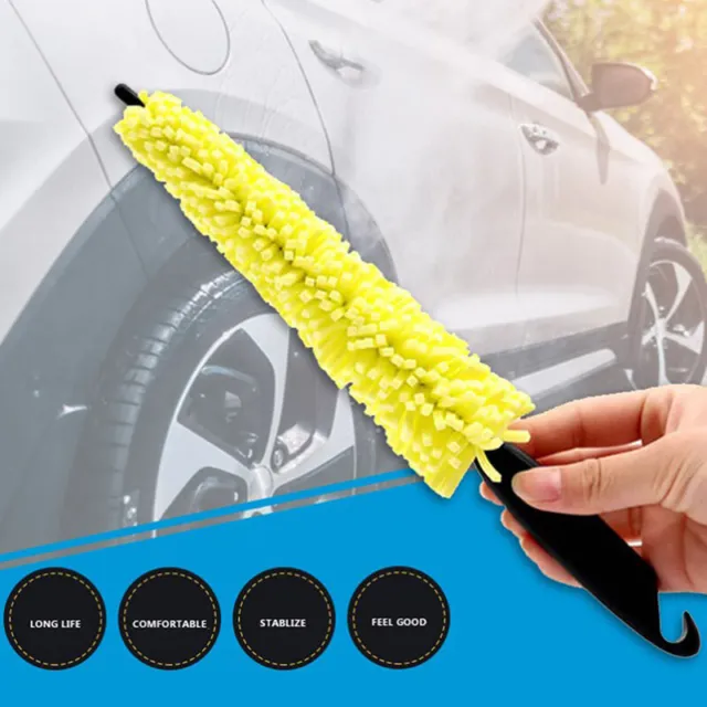 1Pc Car Wheel Cleaner Brush Tire Rim Cleaning Tool Auto Scrub Washing Sponge