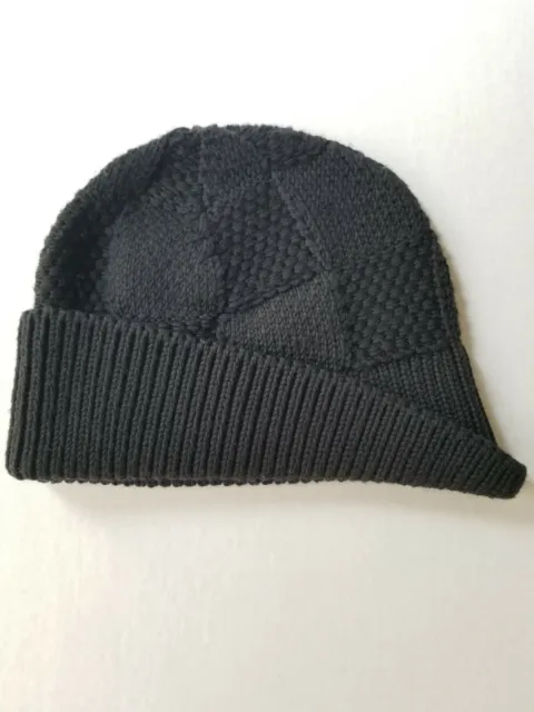 Louis Vuitton Blue Damier Knit Cashmere Helsinki Beanie Skull Cap Hat