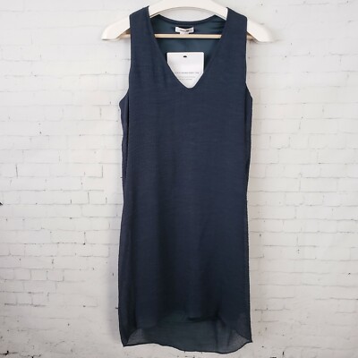 Helmut Lang Womens Dress Size S Deep Teal Blue Green Shift Lined Designer