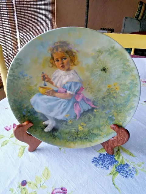 Vintage Little Miss Muffet Nursery Decorative Collector's Plate by Reco 1981